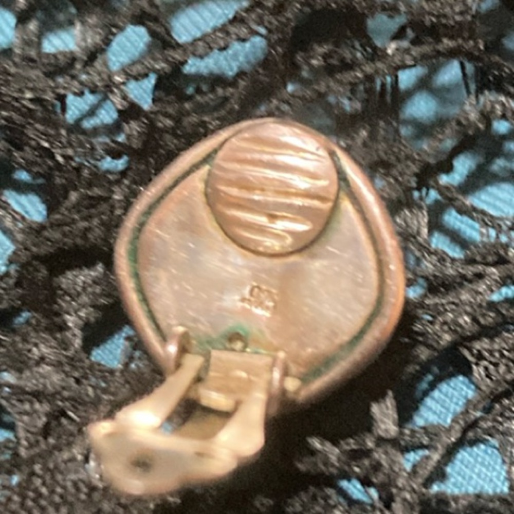 Elegant Gold And Red Earrings - image 3